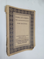 Rara et curiosa pars secunda. Lager Katalog XVII / Редкость и любопытство на долю секунды. Каталог. Немецкие мастера и их школы.